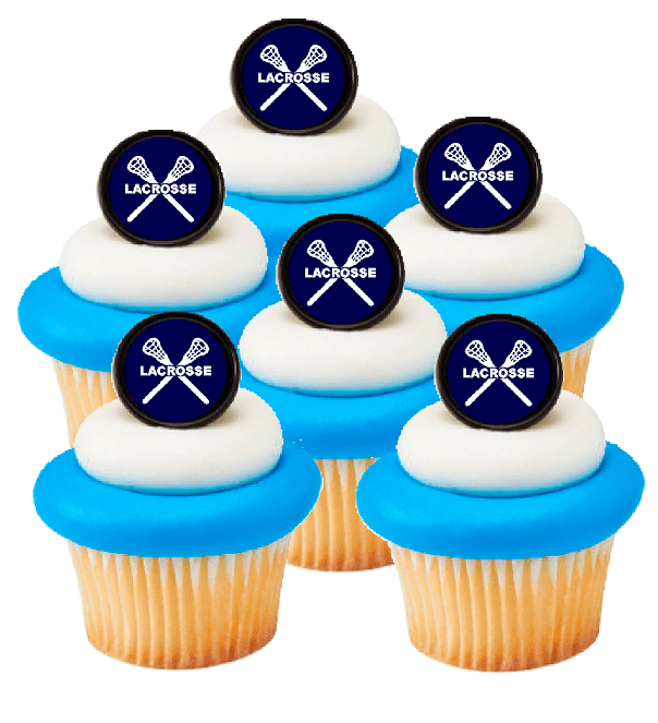 Lacrosse Birthday Party Easy Toppers Cupcake Cake Decoration Toppers