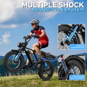 AOVOPRO AP20 Electric Bike for Adults 20 X 4.0 Fat Tire, 750W Off-Road E Bike, E-Mountain Bike 48V 18AH UL2849