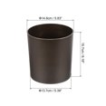 thumbnail image 2 of Uxcell 6" Round Plastic Planter Flowerpot Container Indoor Outdoor, Brown 4 Pack, 2 of 6