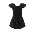 thumbnail image 5 of HAOTAGS Girls Tutu Leotard Dance Dress,Bowknot Ballet Dancewear Recital Costume Practice One-Piece Black 11-12 T, 5 of 7