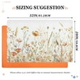 thumbnail image 3 of ALAZA Watercolor Wild Flower Door Mat Outdoor Indoor Entrance Low Profile Floor Rugs 32"x20", 3 of 8