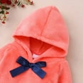 thumbnail image 4 of Odeerbi Baby Girls Boys Clothes Winter Baby Rompers Autumn Infant Toddler Long-Sleeved Thickened Warm Flannel Hooded Sweater, 4 of 7