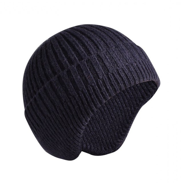 Gorros de punto para hombre y mujer, gorro de punto cálido con orejeras, gorro de punto elástico a prueba de viento para exteriores en invierno