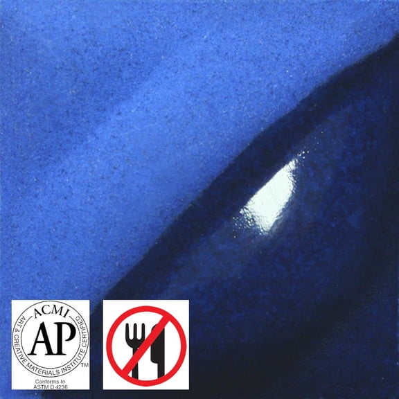 AMACO Velvet Underglaze Pint Electric Blue