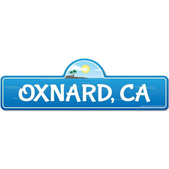 SignMission P-824 Oxnard Ca Oxnard&44; Ca Californie Plage Signe de Rue