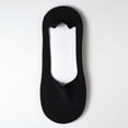 thumbnail image 2 of 5 Pairs Ice Silk No-Show Socks for Men, Ultra-Thin Breathable Liners with Cotton Sole & Non-Slip Grip for Summer Loafers & Sneakers Black, 2 of 6