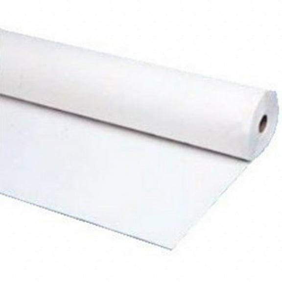 40" X 300 Ft Economy Banquet Roll Plastic Table Cloth - White