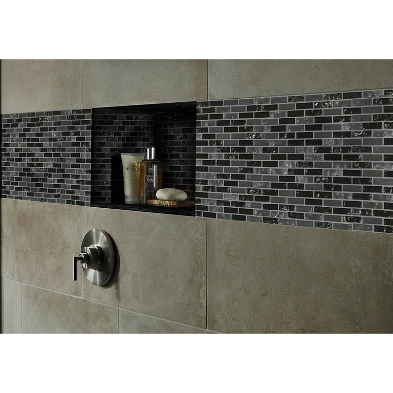 MSI Glissen 12 in. x 12 in. x 6mm Glass Mesh-Mounted Mosaic Tile (15 sq. ft./case) MSI Glissen 12 in. x 12 in. x 6mm Glass Mesh-Mounted Mosaic Tile (15 sq. ft./case)