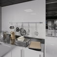thumbnail image 4 of 72 in. Wall-Mounted Stainless Steel Single-Line Pot Rack, 4 of 7
