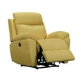 thumbnail image 4 of FC Design Modern Power Recliner Chair With USB Charging Port And Pillow Top Arms in Yellow Finish, 4 of 7