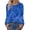 Blue Floral, variant on Blouses for Women Henley Long Sleeve Shirts Dressy Casual Fall Tops Work Blouses