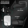 thumbnail image 7 of AKKON - For 02-08 Dodge Ram Extendable Towing Power Telescoping Wide Angle Side Mirrors Left + Right Pair, 7 of 7