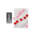 thumbnail image 2 of QAZbgdl Valentine's Day Decorations | 10FT 30 LED Heart String Lights Battery Operated with Timer | 8 Modes Red & White Romantic Lights for Indoor Outdoor, 2 of 9
