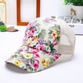 thumbnail image 3 of Zupora Summer Women Female Floral Hat Baseball Cap Mesh Cool Cap Leisure Sun Visor Sun Hat Snapback Cap, 3 of 3