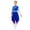 Blue, variant on Kids Girls Camouflage Print Color Block Liturgical Praise Dance Dress Long Sleeve Worship Lyrical Dancewear Blue 8