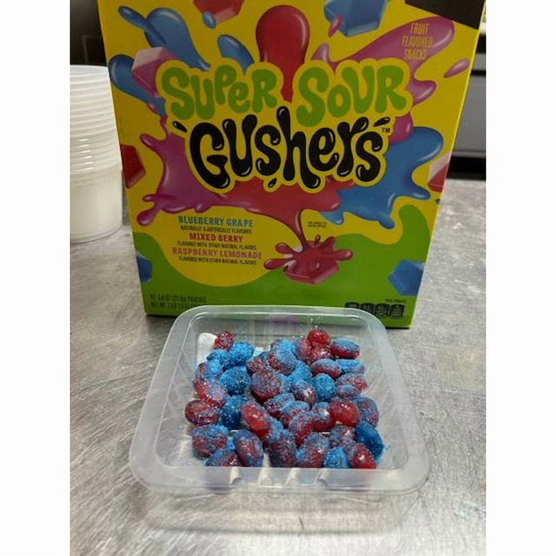 Gushers Super Sour Fruit Flavored Snacks Variety Pack, 4.25 oz Pouches, 8 Count Multipack