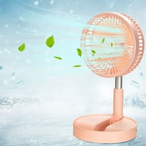 Clearance under 10 Telescopic Folding Floor Household Electric Fan Portable High Wind Rechargeable Long Life Mini USB Desktop Fan