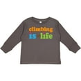 thumbnail image 3 of Inktastic Climbing Is My Life Boys or Girls Long Sleeve Toddler T-Shirt, 3 of 5