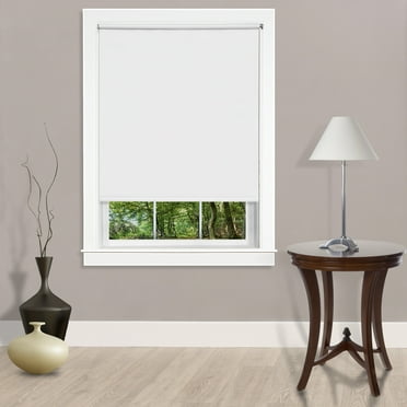 Pull Down Cordless Light Filtering Window Shade 37x72 White