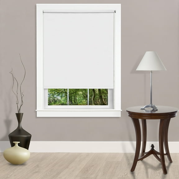 Pull Down Cordless Light Filtering Window Shade 73x72 White