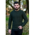 thumbnail image 5 of SAOL 100% Merino Wool Men's Aran Cable Knit Irish Sweater Fisherman Pullover, 5 of 8