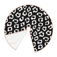 thumbnail image 2 of KLL Black Leopard Christmas Tree Skirt 36" ,Party Decorations Farmhouse for Christmas Decorations Holiday Party, 2 of 6
