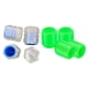 thumbnail image 1 of 8 tapones fluorescentes para válvulas de aire de neumáticos de coche, aptos para la mayoría de coches, SUV y bicicletas. Azul verde, 1 of 8