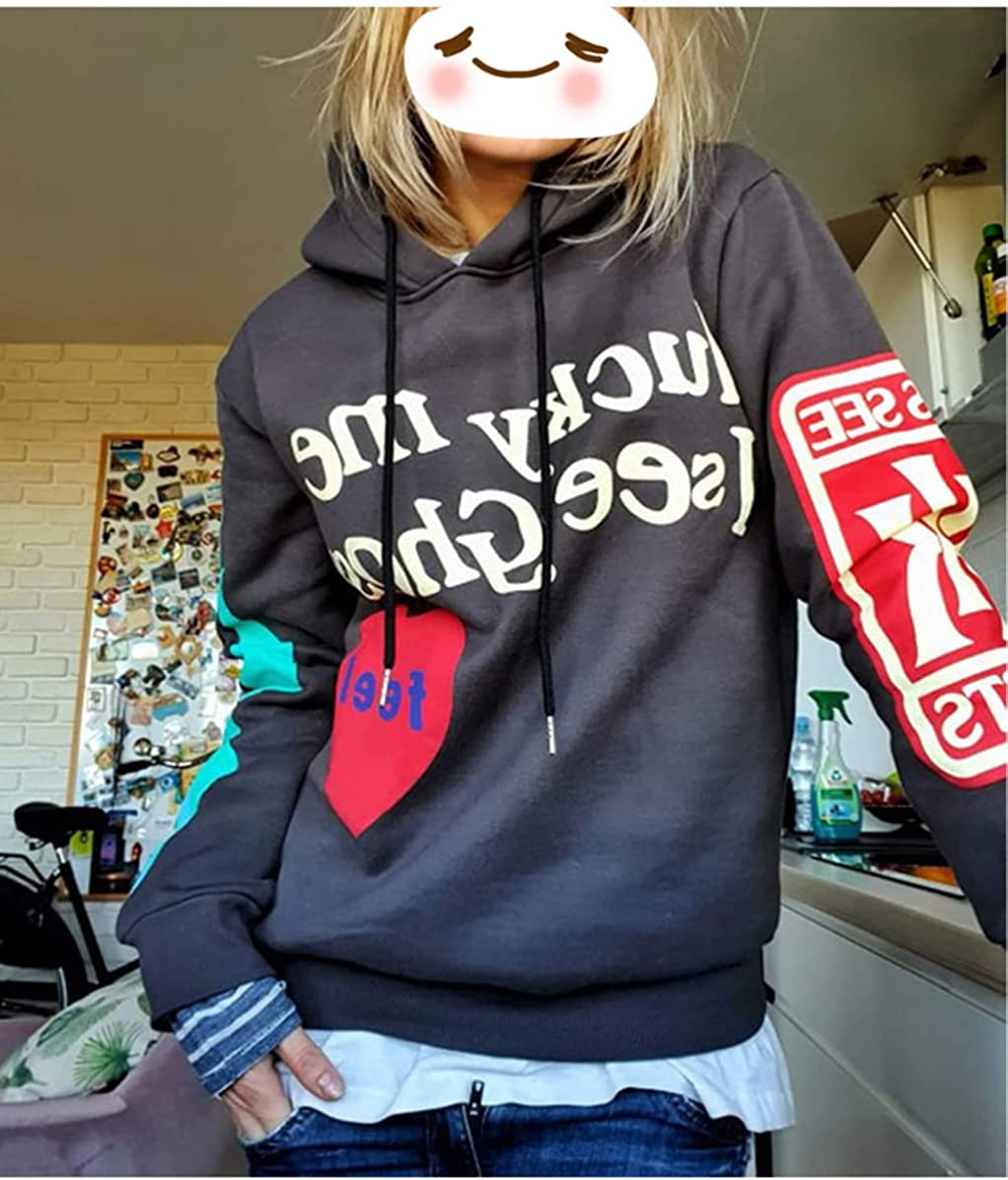 Lucky Me I Sees Ghosts Sweatshirts Hip Hop Pullover Hooded Heavyweight Hoodie