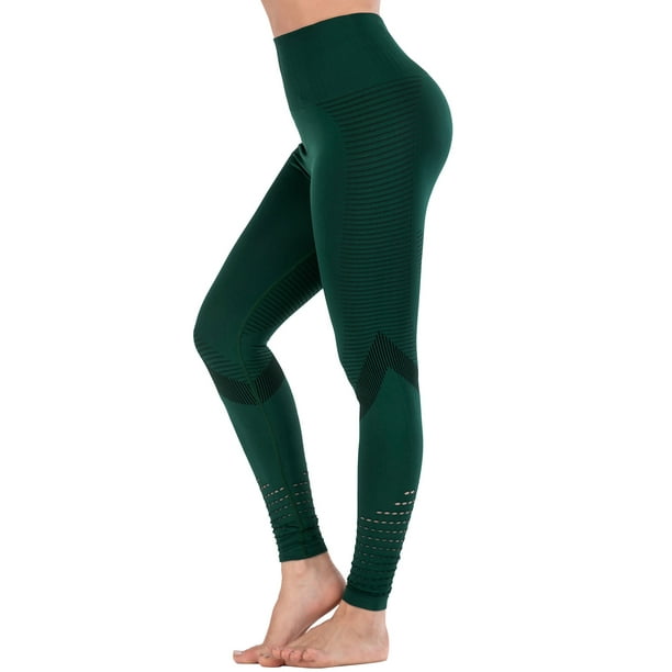 LELINTA Yoga Pants for Women, Womens Breathable High Waist Tummy Control, 4  Way Stretch Workout Leggings, Black/ Green/ Grey 