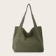 thumbnail image 2 of Bolso tote de pana para mujer, bolsos casuales bolso de hombro de gran capacidad con JAMW Sencillez, 2 of 5