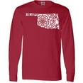 thumbnail image 3 of Inktastic Oklahoma Silhouette Mandala Long Sleeve T-Shirt, 3 of 5