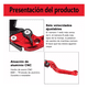 thumbnail image 4 of Palancas De Embrague Y Freno Universales 22mm Bomba De Freno Lab.G, Rojo, 4 of 5
