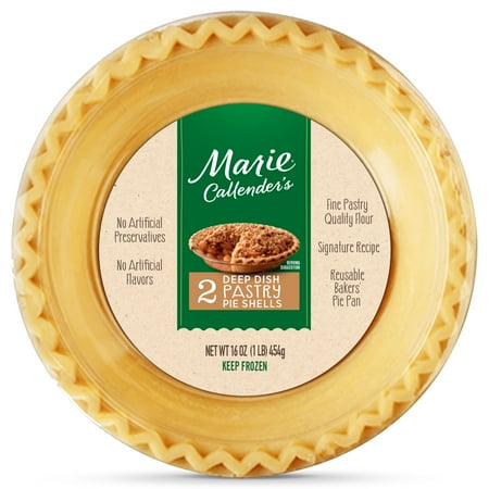 Marie Callender's Deep Dish Pastry Pie Shells, Frozen Pie Crust, 16 oz. (Pack of 2)