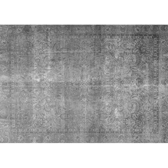 Ahgly Company Indoor Rectangle Persian Gray Traditional Area Rugs, 5' x 8'