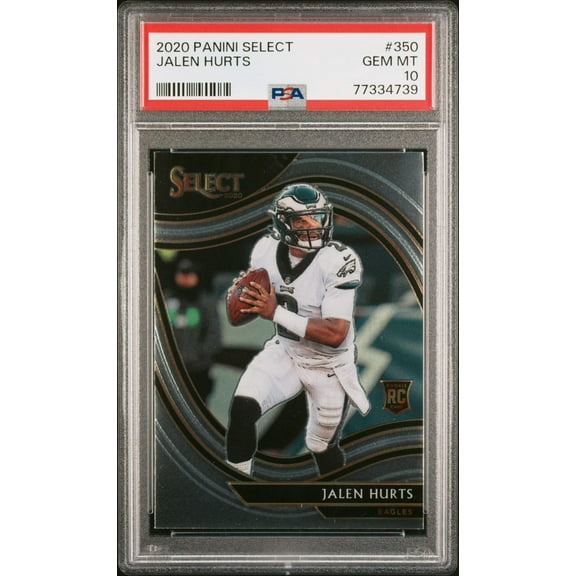 Graded 2020 Panini Select Jalen Hurts #350 Rookie RC Football Card PSA 10 Gem Mint