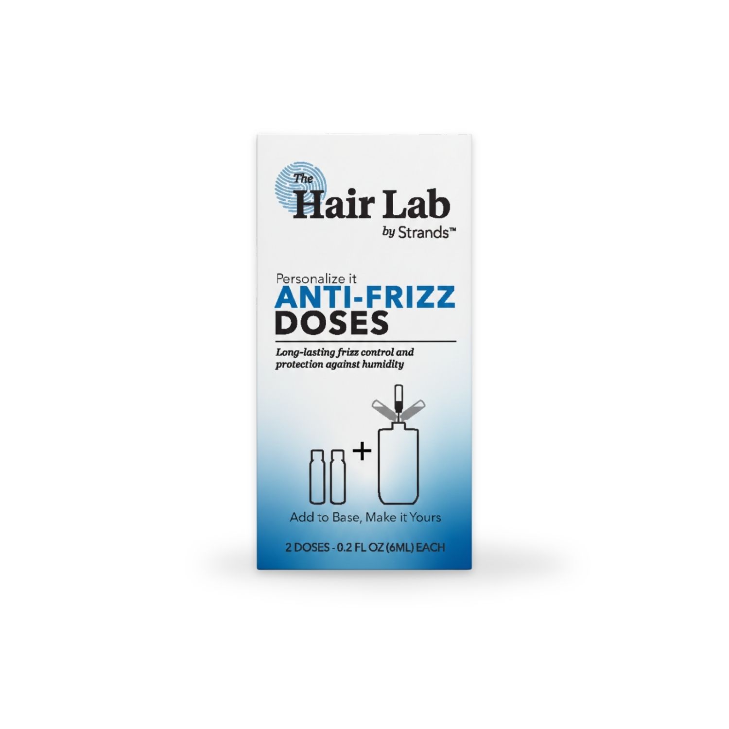 The Hair Lab Anti-Frizz Shampoo & Conditioner Dose Set with Rice Protein to Smooth Hair, 2 x 0.2 fl oz