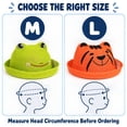 thumbnail image 3 of Kids Frog Bucket Hat Cute Cartoon Sun Hat, Adjustable Fit - Lightweight Breathable Outdoor Design(6-12 Years Old), 3 of 7
