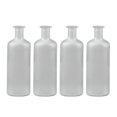 thumbnail image 1 of Ensemble de 4 Bouteilles en Verre Peintes Argent, 1 of 1