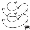 thumbnail image 1 of 2Pcs Elastic Rope Strap With 4 Hooks For Folding Utility Wagon Beach Garden Cart, 1 of 7