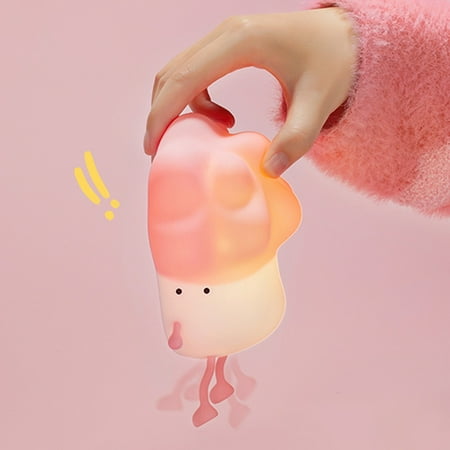 

Silicone Mood Night Light 2 Color Choose Green Pink for Children Kids Bedroom