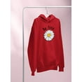 thumbnail image 3 of Be Free Heart Daisy Hoodie Women -Image by Shutterstock, Female x-Large, 3 of 4