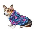thumbnail image 7 of Salouo Blue Skull Flower Pattern Small Dog Hoodie Sweatshirts Dog Clothes Coat Clothing Puppy Sweater Outfit Pullover Pet Winter Coat Sweater Outfit-Medium, 7 of 7