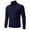 Navy, variant on Feancey Mens Slim Fit Quarter Zip Sweater Winter Casual Mock Neck Knit Pullover Soft Long Sleeve Knitted Sweaters Stretch Skinny Jumper Tops Beige L