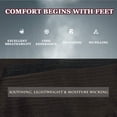 thumbnail image 3 of CAILDANL 10 Pairs Mens Ultra Thin Dress Socks Silk Sheer Business Socks Soft Nylon Work Trouser Sox Mid Calf, 3 of 7