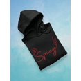 thumbnail image 3 of Spicy Slogan W Fire Hoodie Women -Image by Shutterstock, Female 3X-Large, 3 of 4