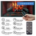 35 Inch Electric Fireplace Insert with Adjustable Flame Effect & Flame