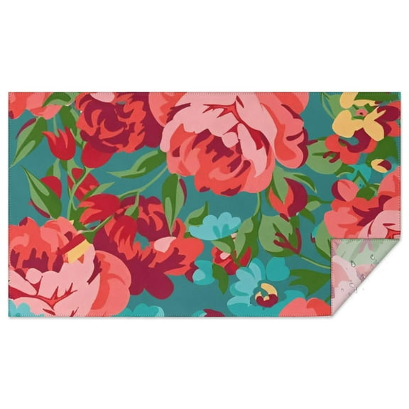 Rectangle Waterproof Pioneer Tablecloth Reusable Washable Weight Fabric Table Covers for Restaurant,Picnic,Indoor and Outdoor Dining 60 Inch X 102 Inch