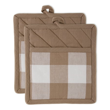 

DII Stone Buffalo Check Potholder (Set of 2)