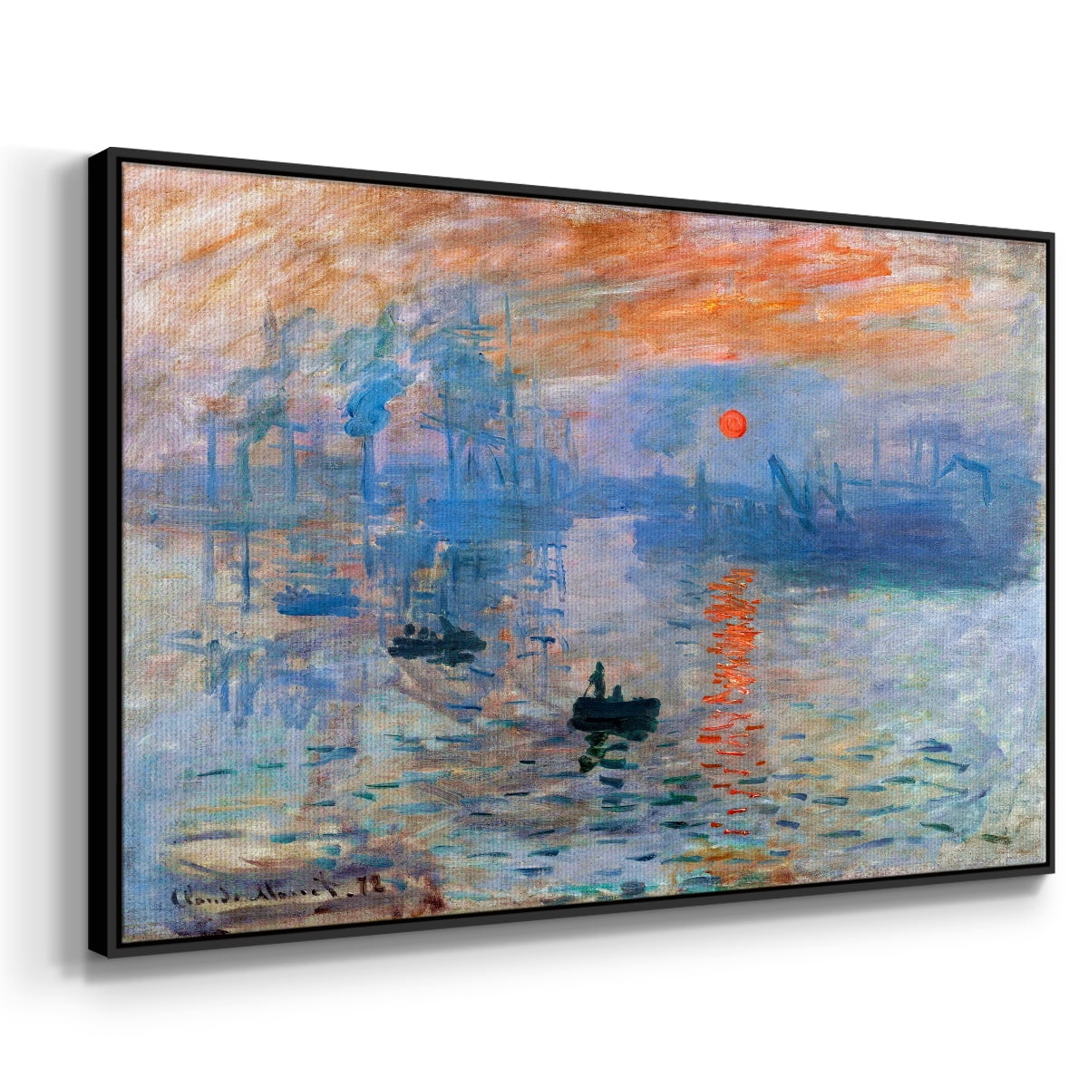 Vintage Landscape-CVIII By Wexford Home Framed in Black Wood Gallery Wrapped Canvas 27 in. x 41 in.