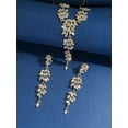 thumbnail image 2 of Sunyuer Elegant Bridal Necklace Earrings Wheat Shape Wedding Prom Dress Accessories Rhinestones Jewelry Sets for Bride Bridesmaid, 2 of 5